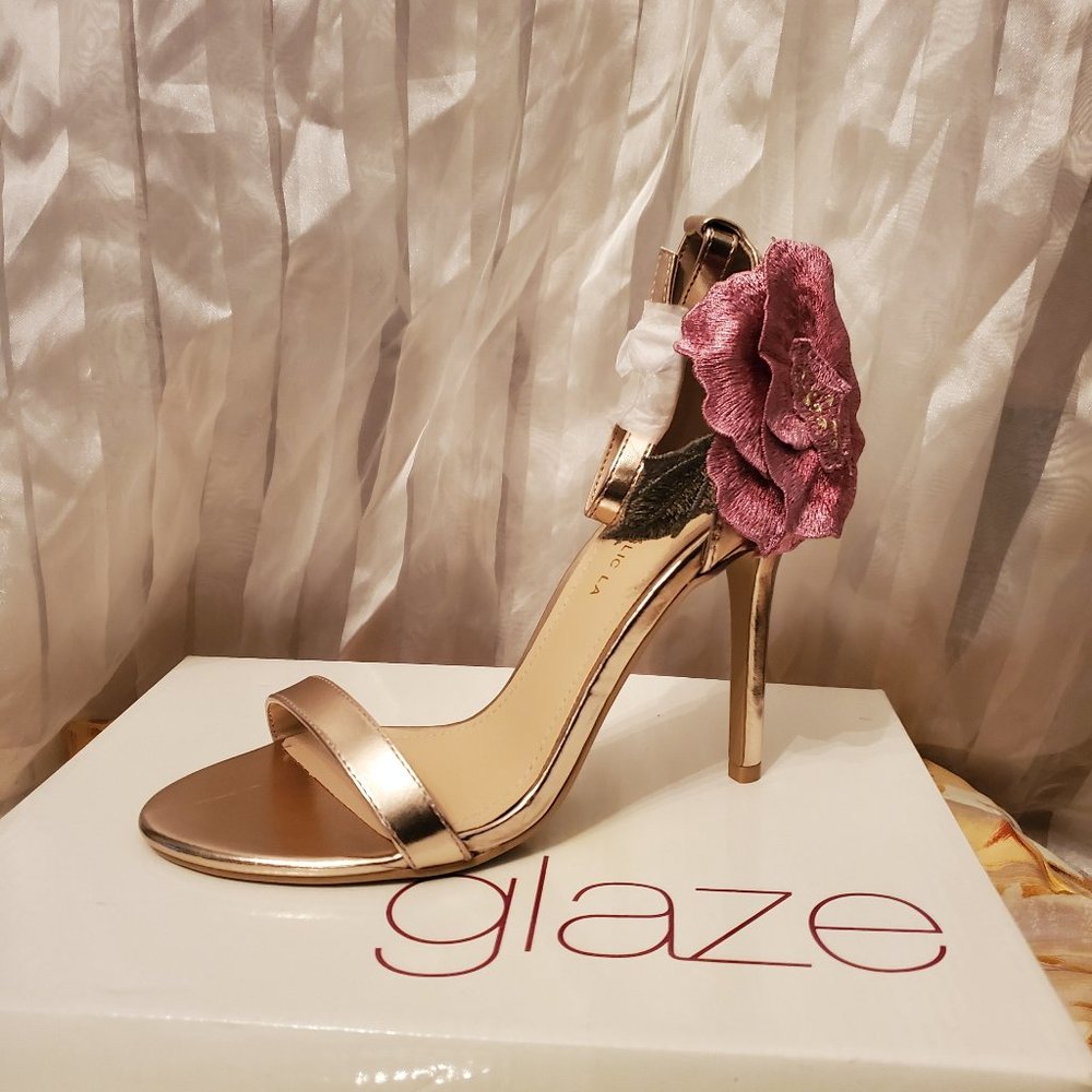 Gold and Pink Heels